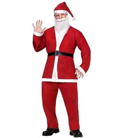 Santa Claus Costume 5 pc Set for Adults